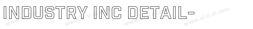 industry inc detail字体转换